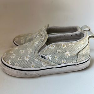 Denim flower vans
